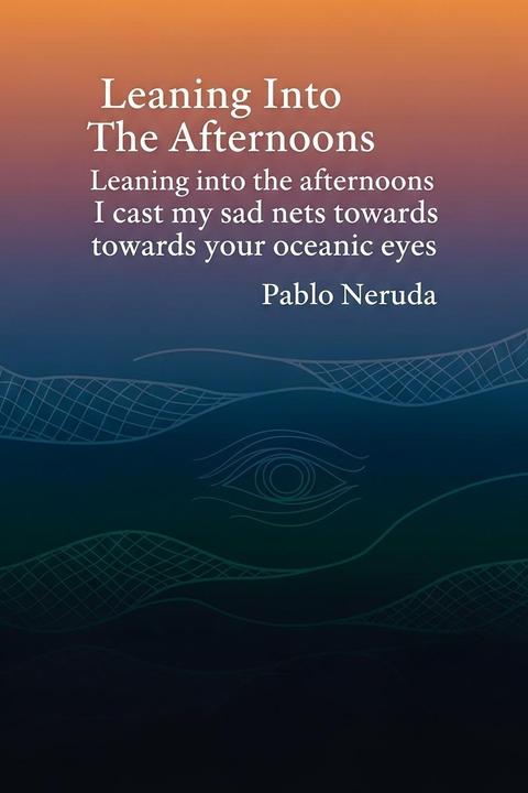 Leaning Into The Afternoons Leaning into the afternoons I cast my sad nets towards your oceanic eyes