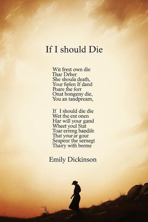 If I should Die