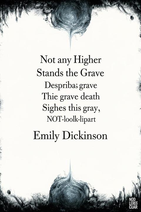 Not any Higher Stands the Grave