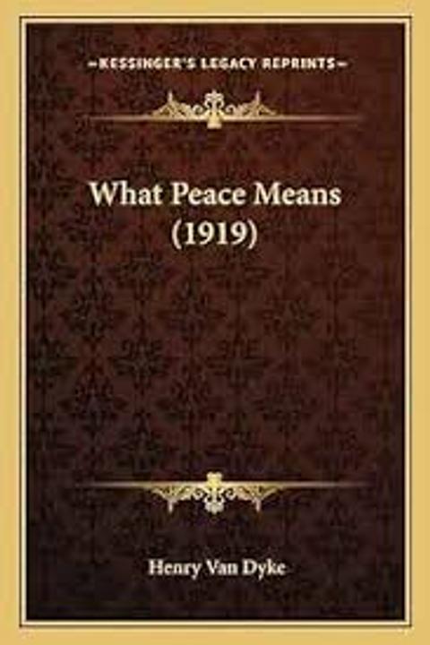 What Peace Means