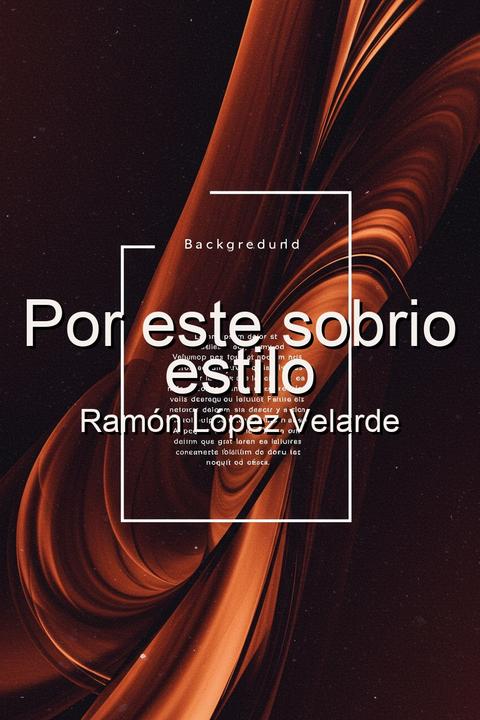 Por este sobrio estilo