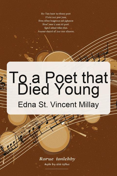 To a Poet that Died Young